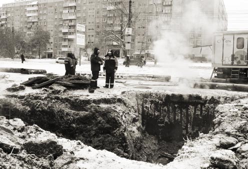 Аварии на теплотрассах в Московской области